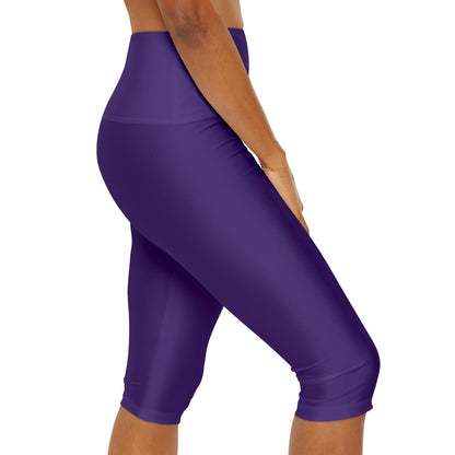 Paw-N-Star Yoga Capri Leggings Purple