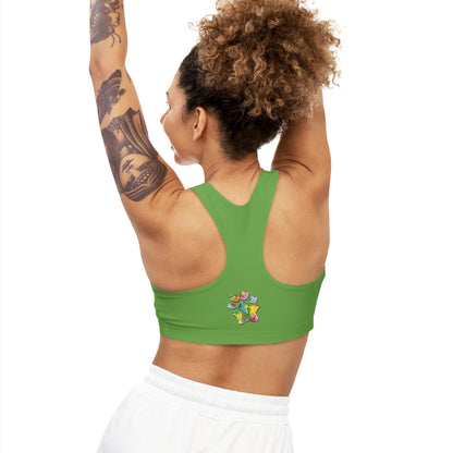 Paw-N-Star Seamless Sports Bra Green