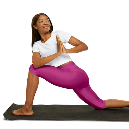 Paw-N-Star Yoga Capri Leggings Pink