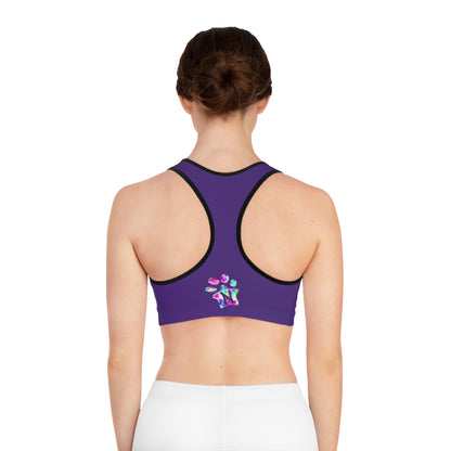 Paw-N-Star Sports Bra Purple