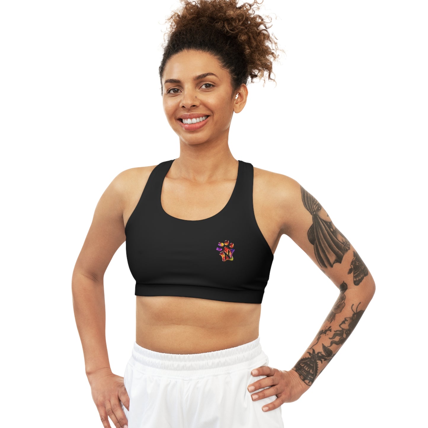 Paw-N-Star Seamless Sports Bra Black