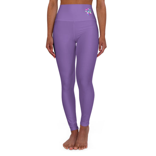 Paw-N-Star High Waisted Light Purple Yoga Leggings