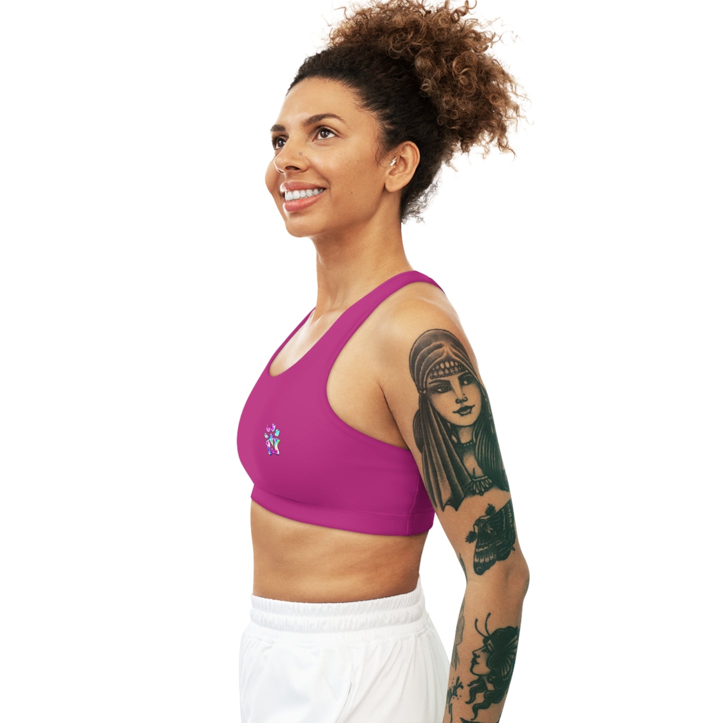 Paw-N-Star Seamless Sports Bra Pink