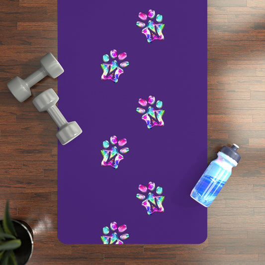 Paw-N-Star Rubber Yoga Mat Purple