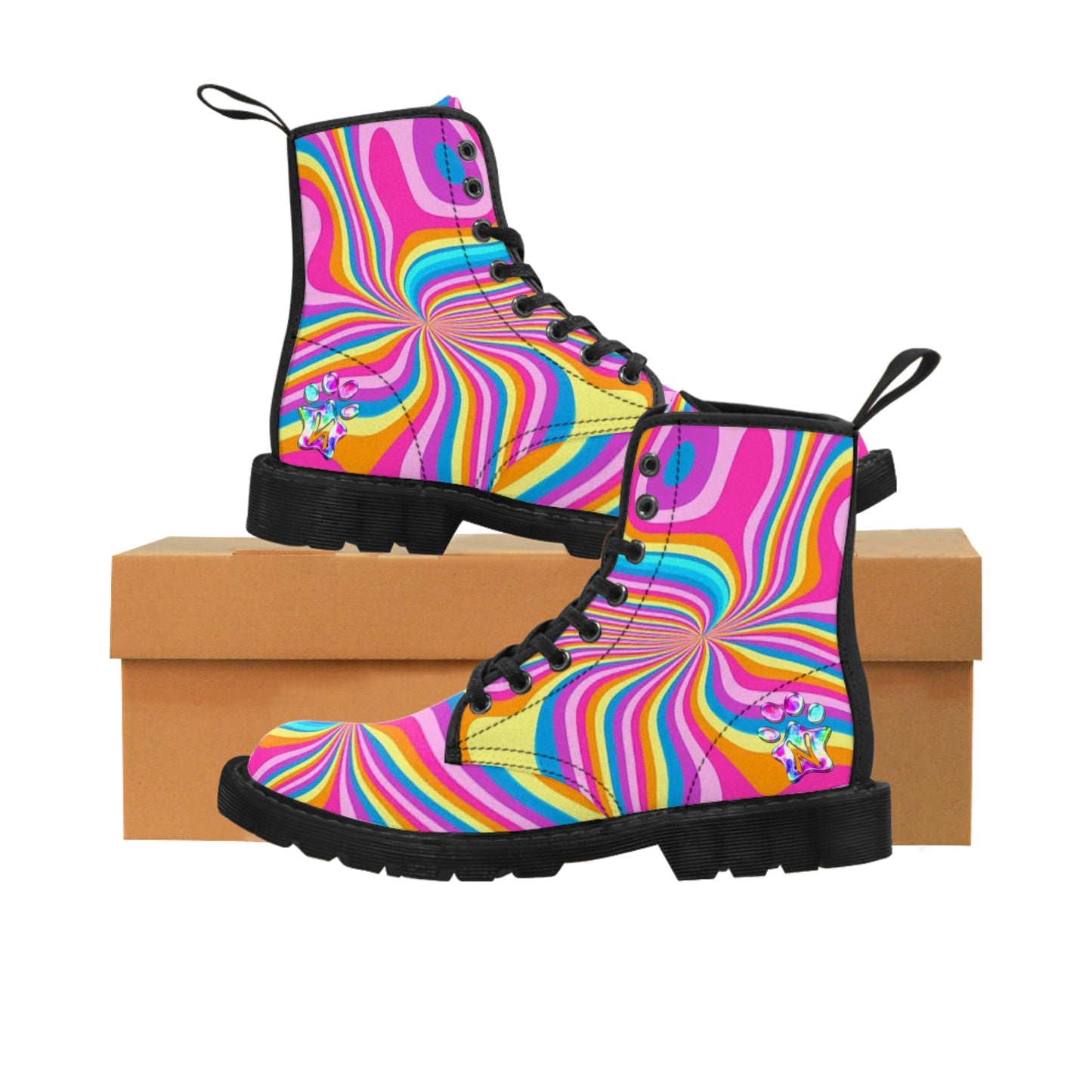 Paw-N-Star YEAH BABY! Women's Canvas Boots