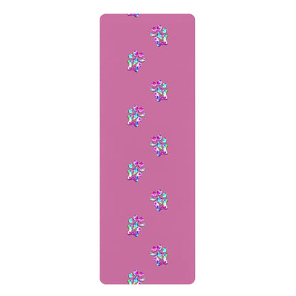 Paw-N-Star Rubber Yoga Mat Light Pink