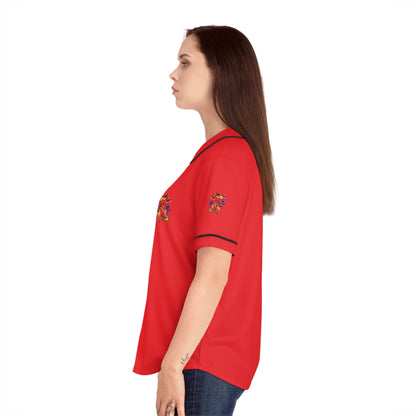 Paw-N-Star Women's Baseball Jersey Red