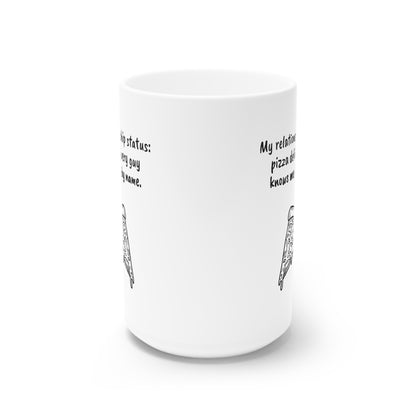 MugShop "Pizza Lover's Pride" White Ceramic Mug, 15oz