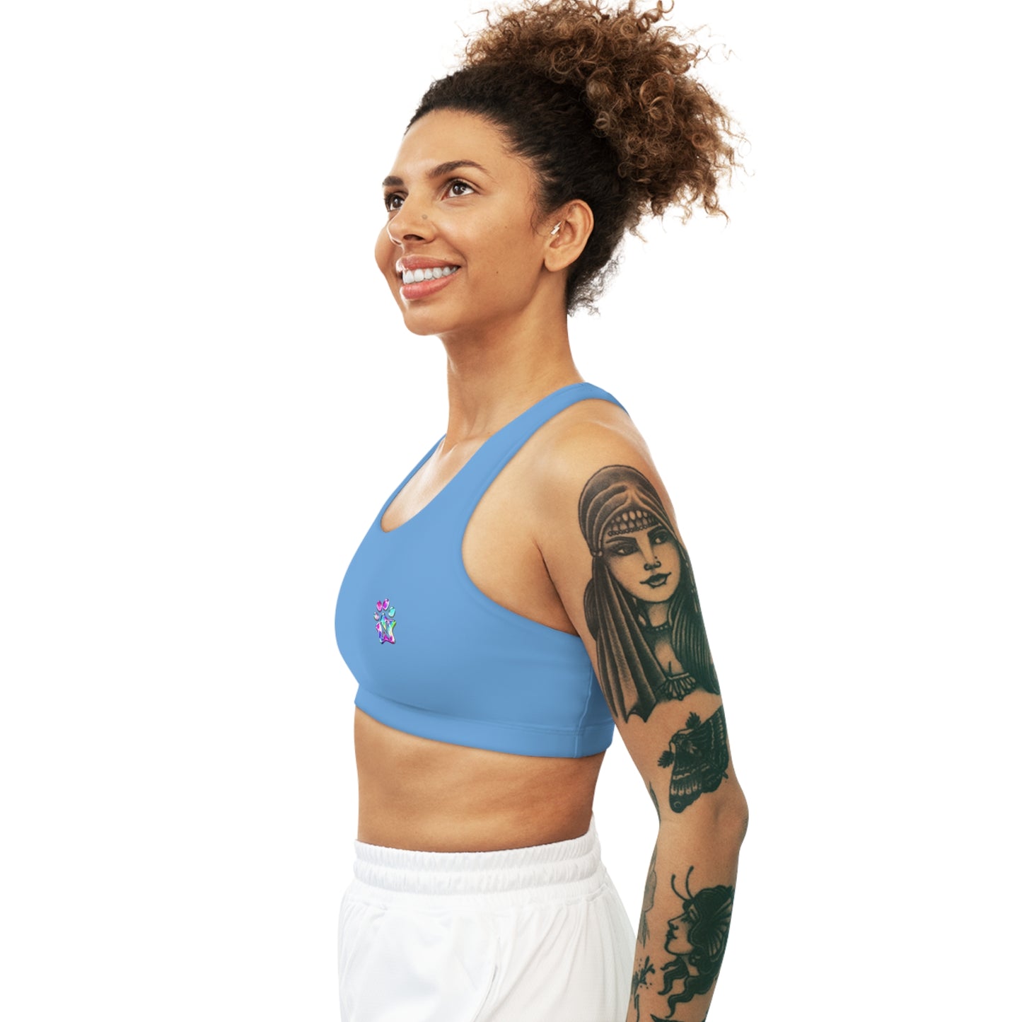 Paw-N-Star Seamless Sports Bra Light Blue