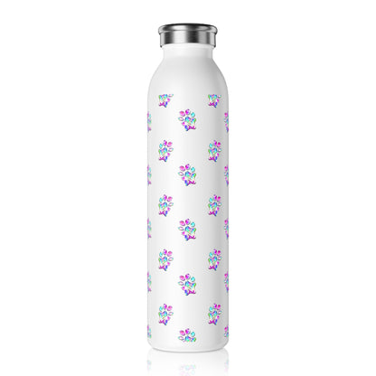 Paw-N-Star Pastel Bubbles Slim Water Bottle 20oz!