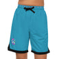 Paw-N-Star Basketball Rib Shorts Turquoise