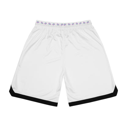 Paw-N-Star Basketball Rib Shorts White