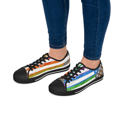 Paw-N-Star US Pride Women's Low Top Sneakers