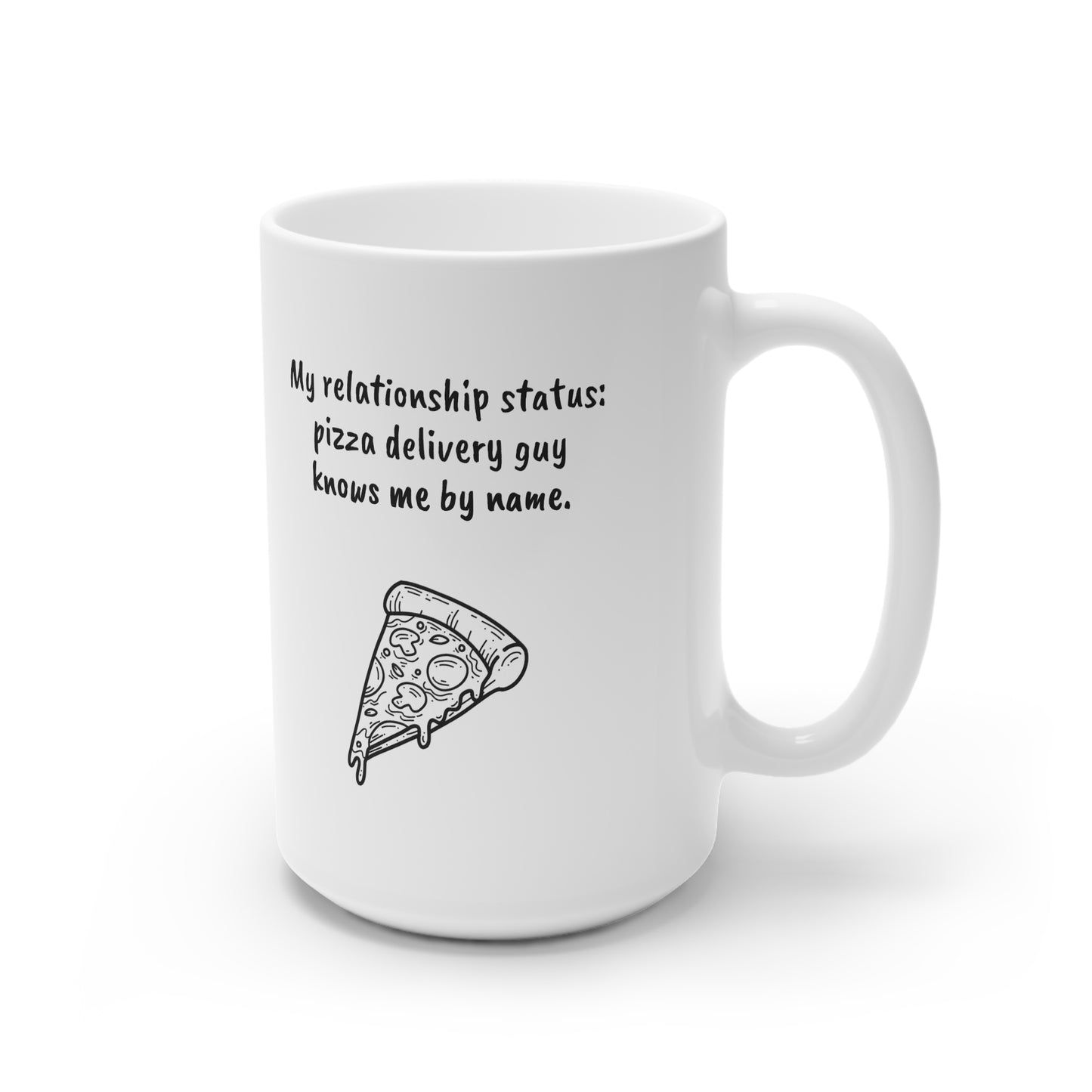 MugShop "Pizza Lover's Pride" White Ceramic Mug, 15oz