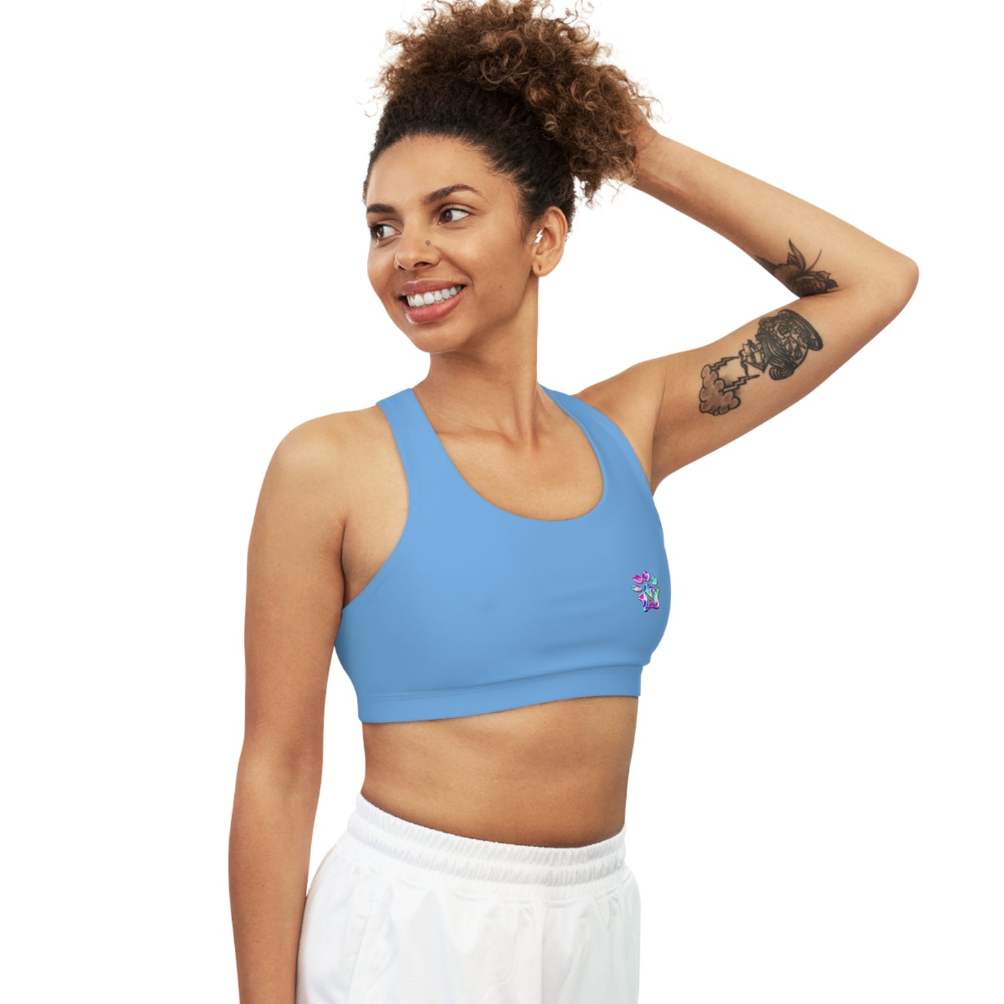 Paw-N-Star Seamless Sports Bra Light Blue