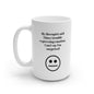 MugShop "Void of Emotion" White Ceramic Mug, 15oz