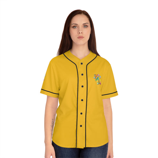 Paw-N-Star Women's Baseball Jersey Yellow