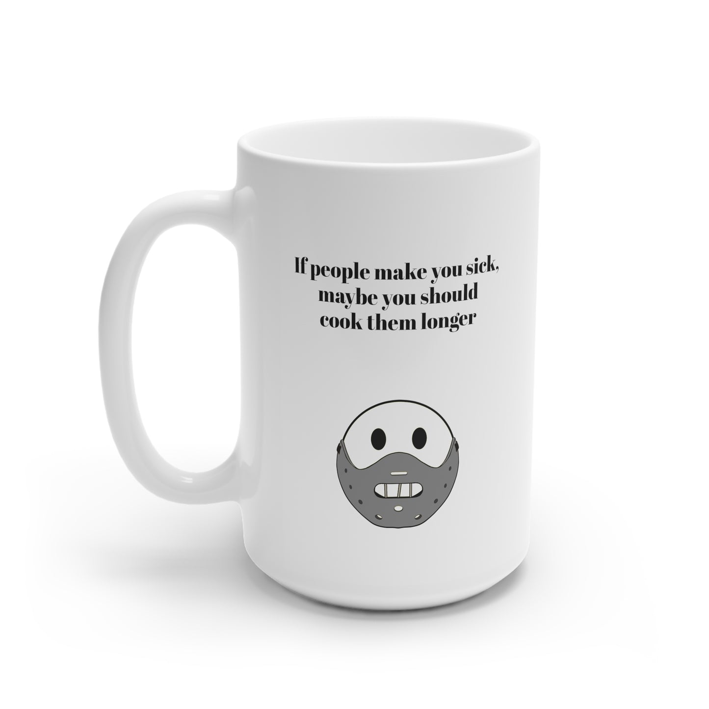 MugShop "Hannibal" White Ceramic Mug, 15oz