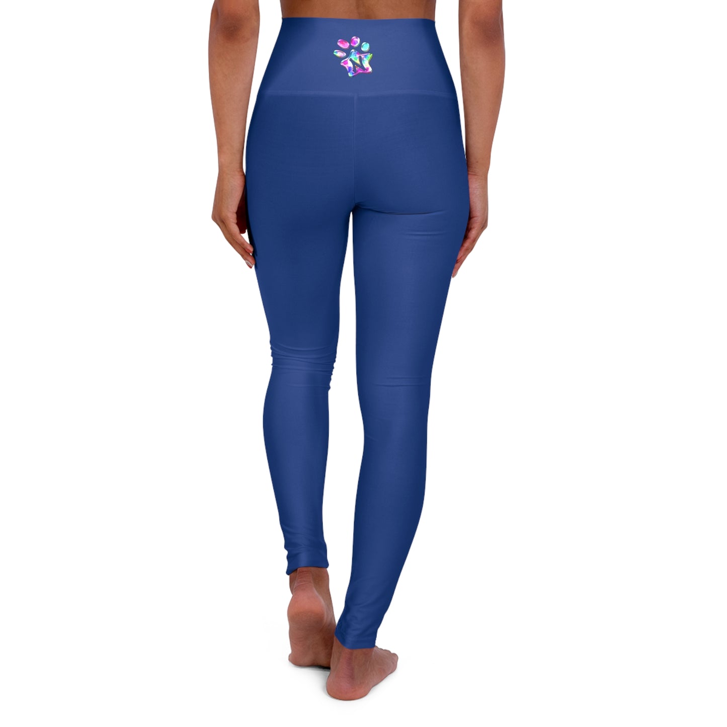 Paw-N-Star High Waisted Blue Yoga Leggings