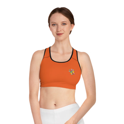 Paw-N-Star Sports Bra Orange