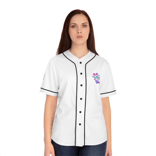 Paw-N-Star Women's Baseball Jersey White