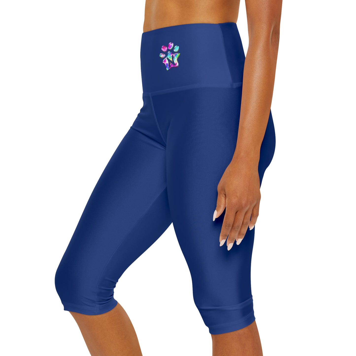 Paw-N-Star Yoga Capri Leggings Blue