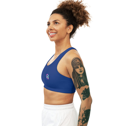 Paw-N-Star Seamless Sports Bra Blue