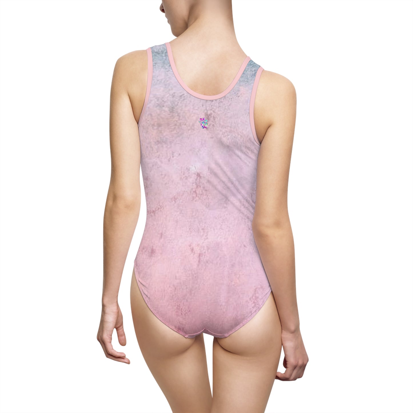 Paw-N-Star Women's Classic One-Piece Swimsuit Pink Granite