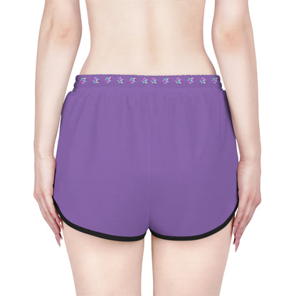Paw-N-Star Women's Relaxed Shorts Light Purple