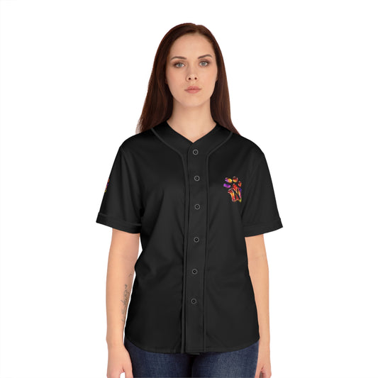 Paw-N-Star Women's Baseball Jersey Black