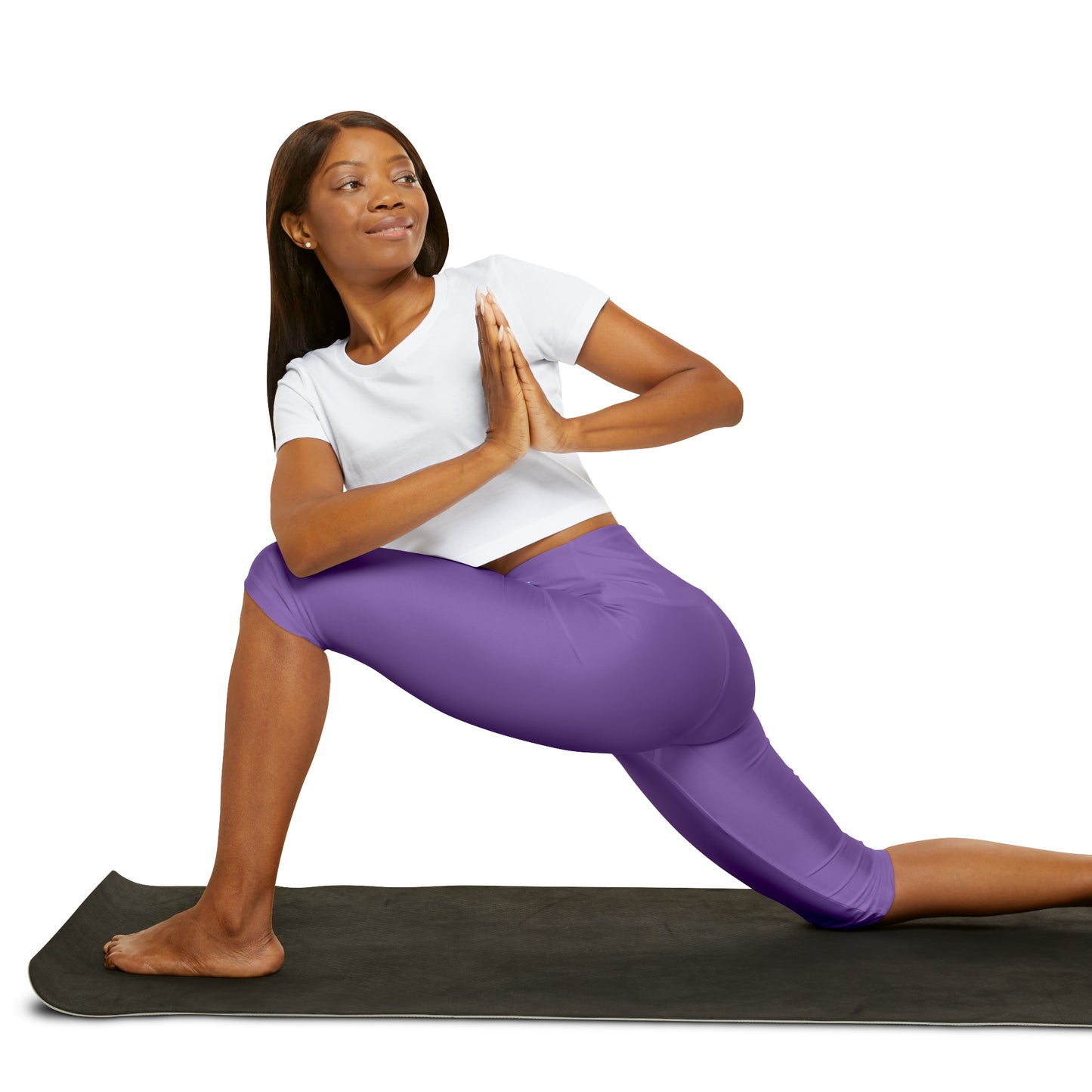 Paw-N-Star Yoga Capri Leggings Light Purple