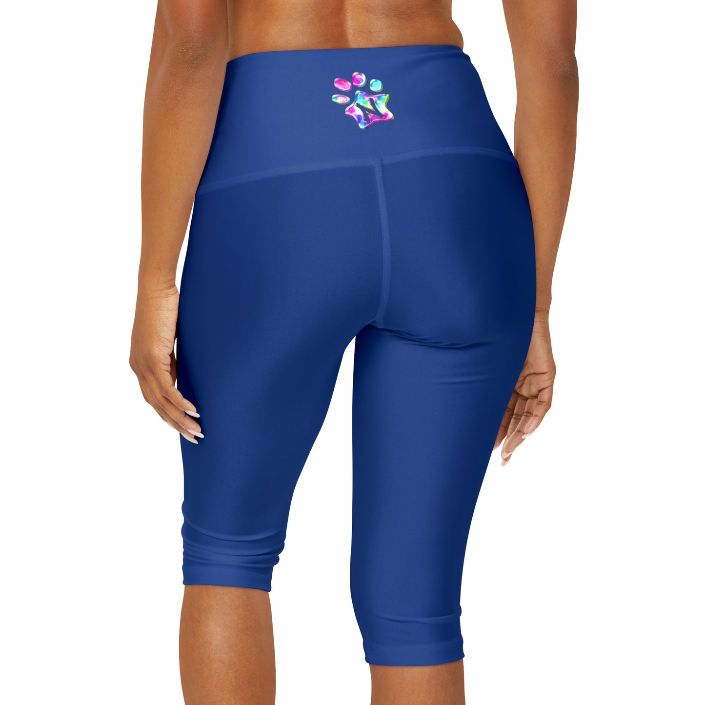 Paw-N-Star Yoga Capri Leggings Blue