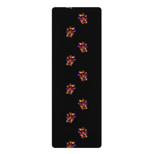 Paw-N-Star Rubber Yoga Mat Black