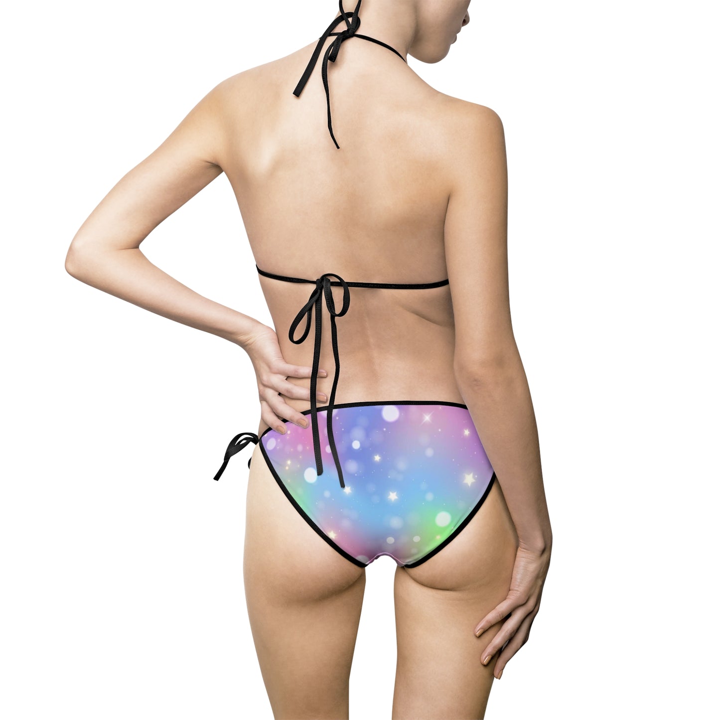 Paw-N-Star Women's Bikini Swimsuit Unicorn Rainbow