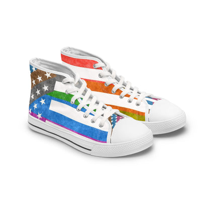 Paw-N-Star US Pride Women's High Top Sneakers