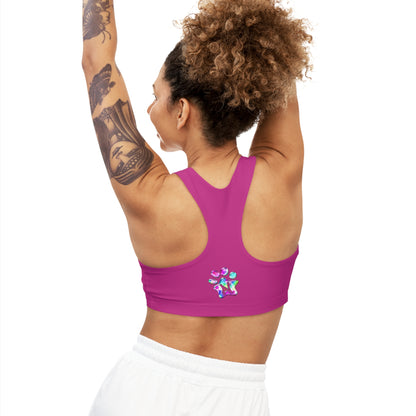 Paw-N-Star Seamless Sports Bra Pink