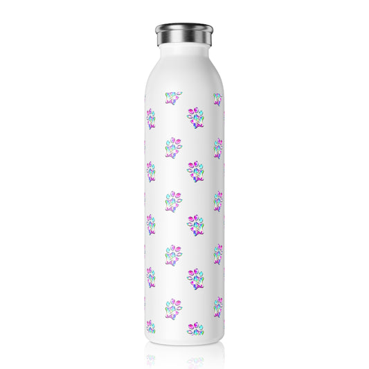 Paw-N-Star Pastel Bubbles Slim Water Bottle 20oz!