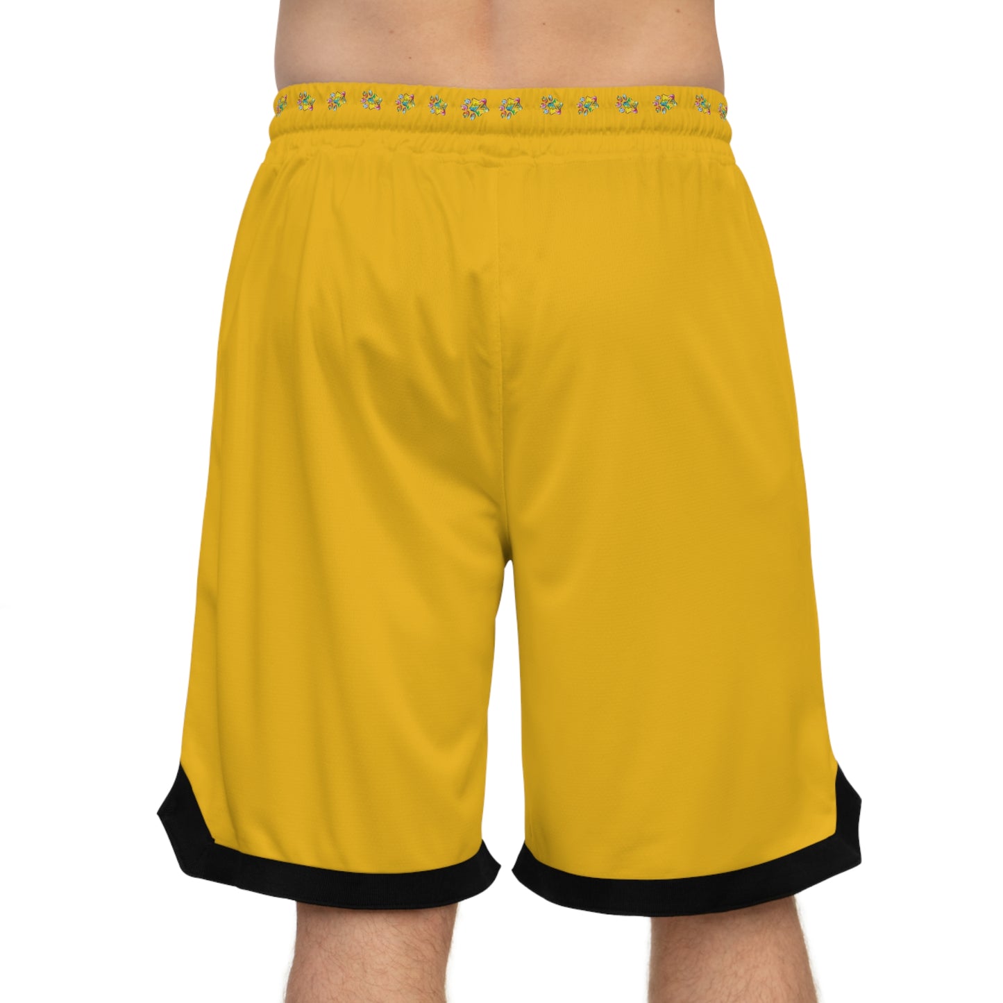 Paw-N-Star Basketball Rib Shorts Yellow