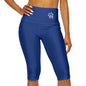 Paw-N-Star Yoga Capri Leggings Blue