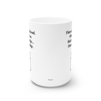 MugShop "Fridge Love" White Ceramic Mug, 15oz