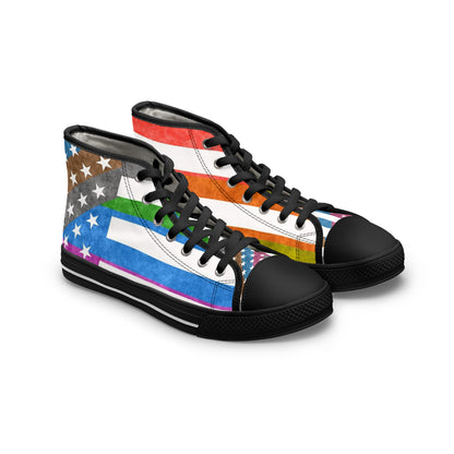 Paw-N-Star US Pride Women's High Top Sneakers