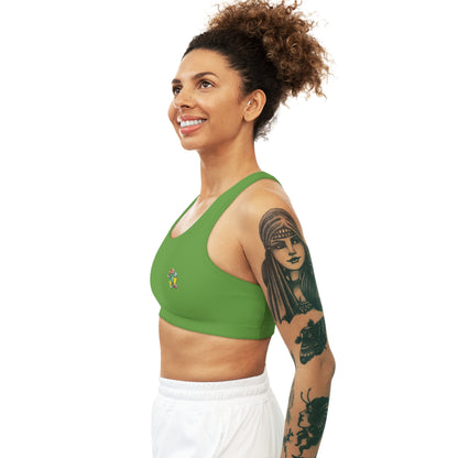 Paw-N-Star Seamless Sports Bra Green