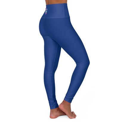 Paw-N-Star High Waisted Blue Yoga Leggings