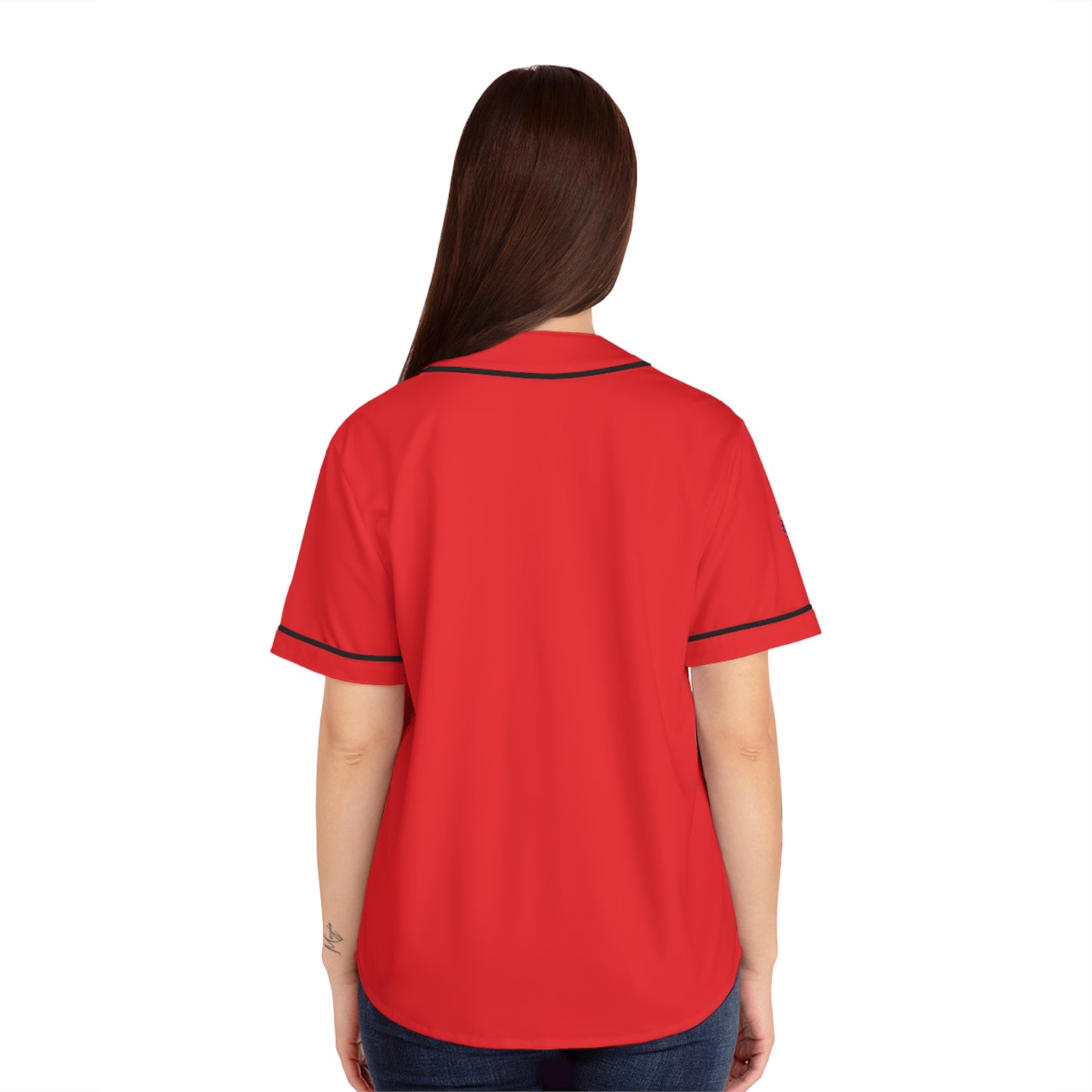 Paw-N-Star Women's Baseball Jersey Red