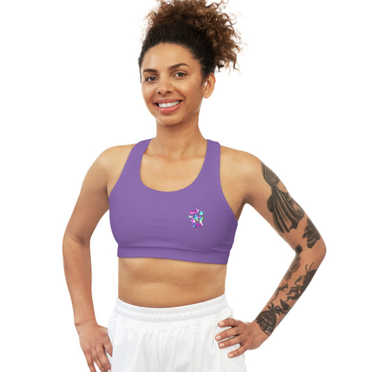 Paw-N-Star Seamless Sports Bra Light Purple