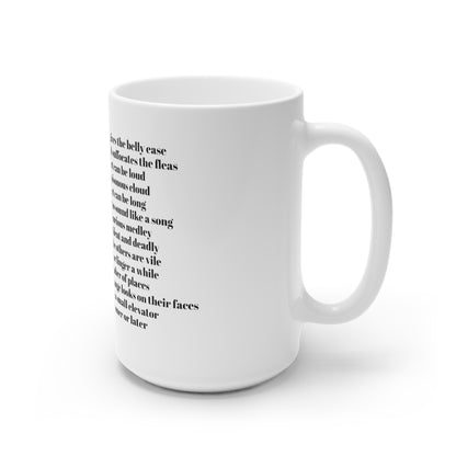 MugShop "An ode to the fart" White Ceramic Mug, 15oz