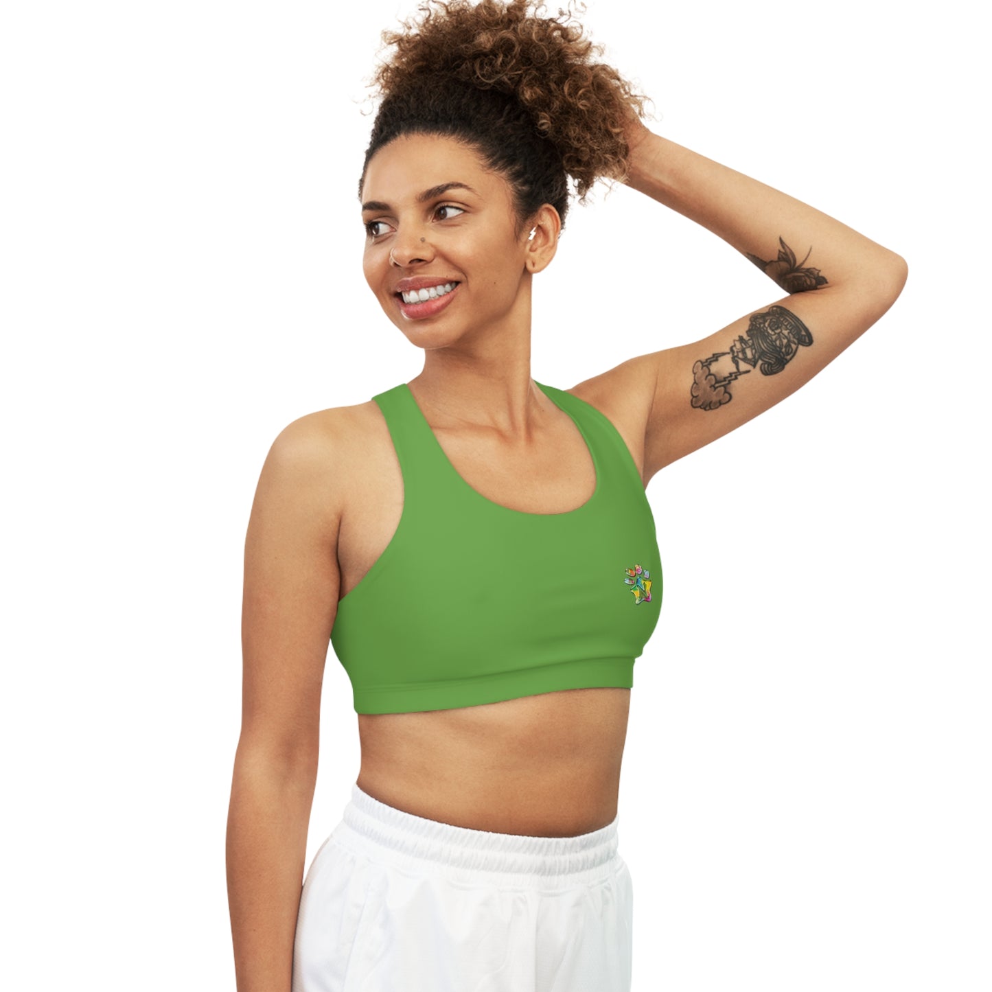 Paw-N-Star Seamless Sports Bra Green