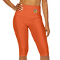 Paw-N-Star Yoga Capri Leggings Orange