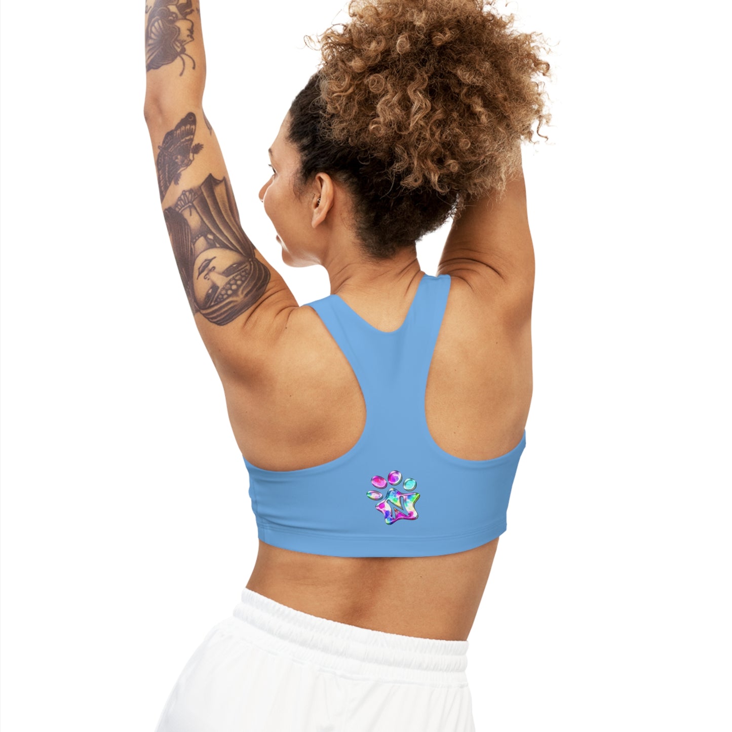 Paw-N-Star Seamless Sports Bra Light Blue