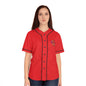 Paw-N-Star Women's Baseball Jersey Red